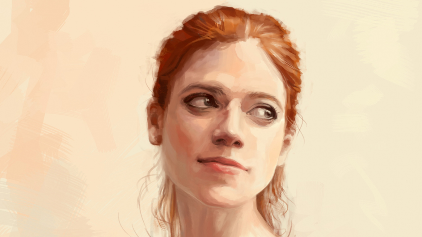 Femme Aux Cheveux Bruns et Aux Yeux Blancs. Wallpaper in 1366x768 Resolution