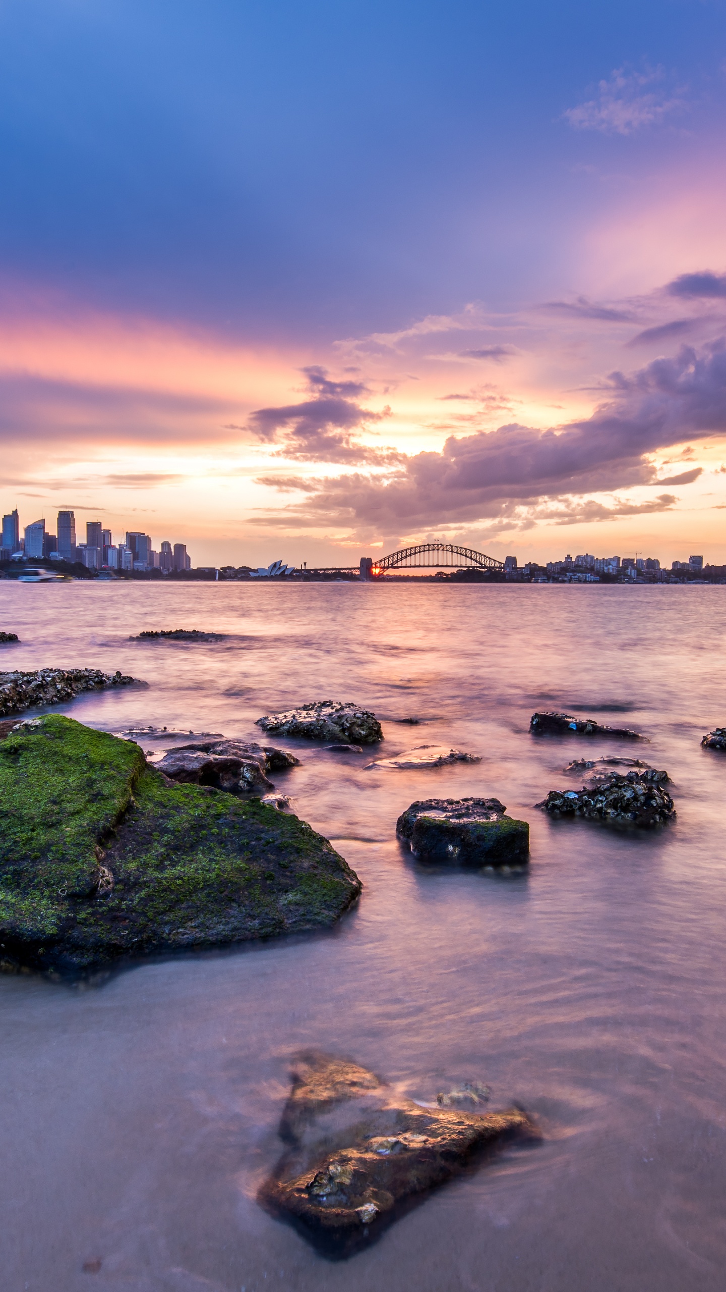 Sydney, Eau, Les Ressources en Eau, Atmosphère, Afterglow. Wallpaper in 1440x2560 Resolution