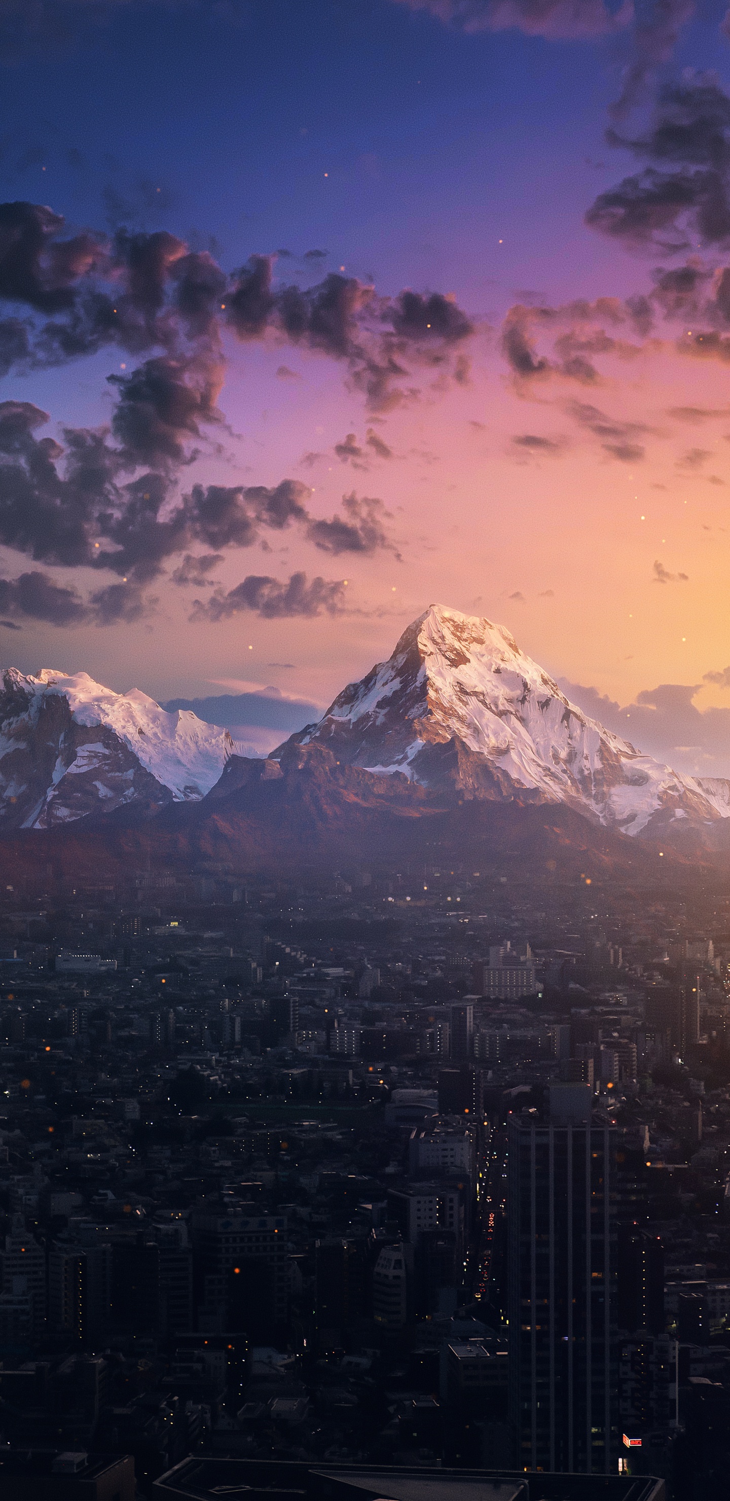 很好的, 智能手机, 气氛, 余辉, 性质 壁纸 1440x2960 允许