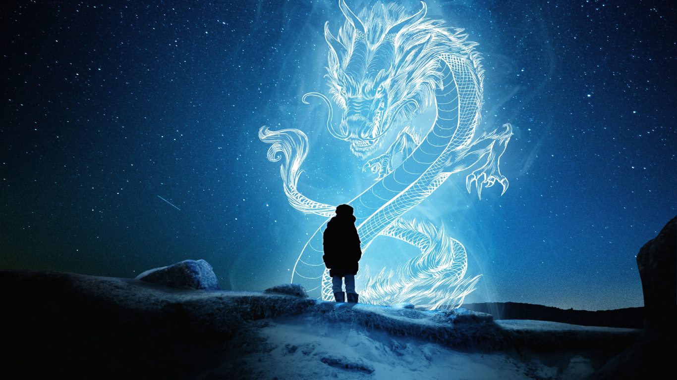 Mann in Schwarzer Jacke, Der Auf Schneebedecktem Boden Steht. Wallpaper in 1366x768 Resolution