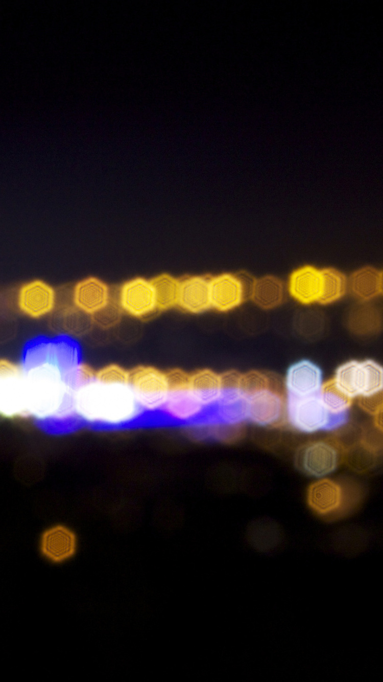 Lumières de la Ville Pendant la Nuit. Wallpaper in 750x1334 Resolution