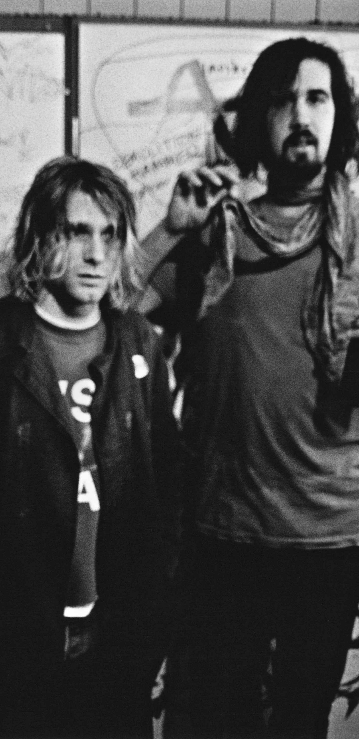 Dave Grohl, Nirvana, Foo Fighters, Monocromo, Músico. Wallpaper in 1440x2960 Resolution