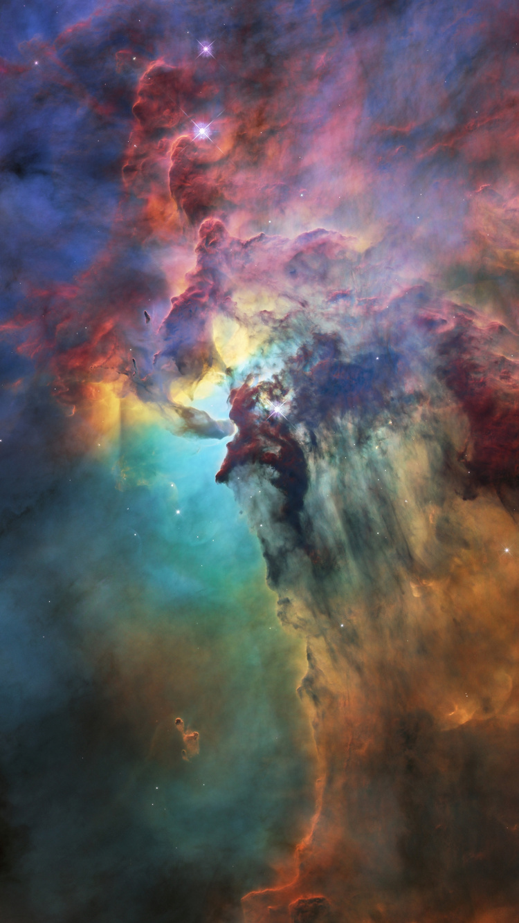 Lagoon Nebula, Nebula, Hubble Space Telescope, Nasa, Star. Wallpaper in 750x1334 Resolution