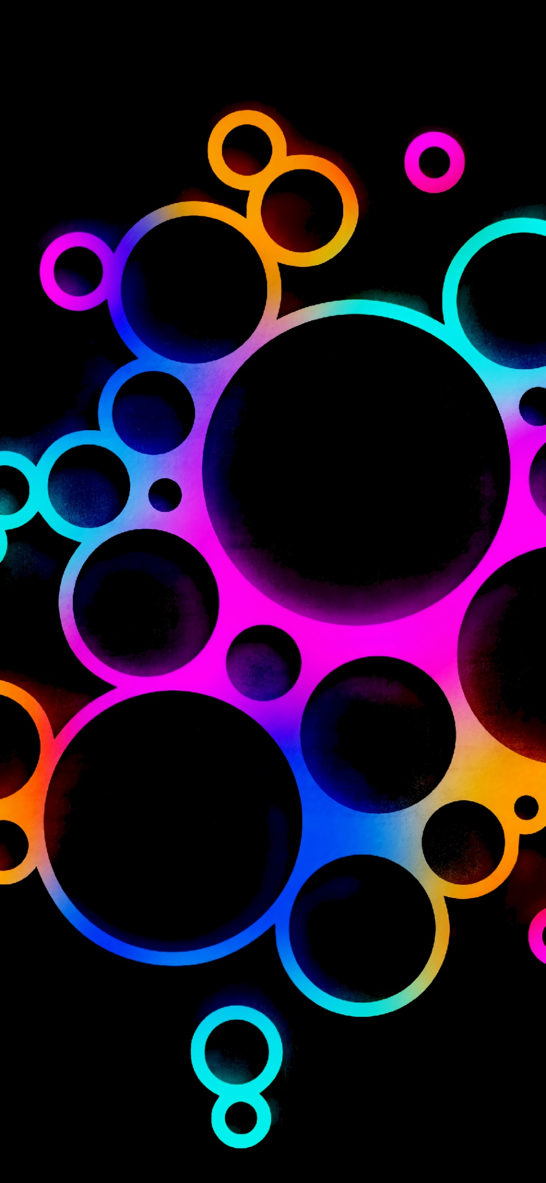 Circle, Colorfulness, Light, Purple, Art. Wallpaper in 1125x2436 Resolution