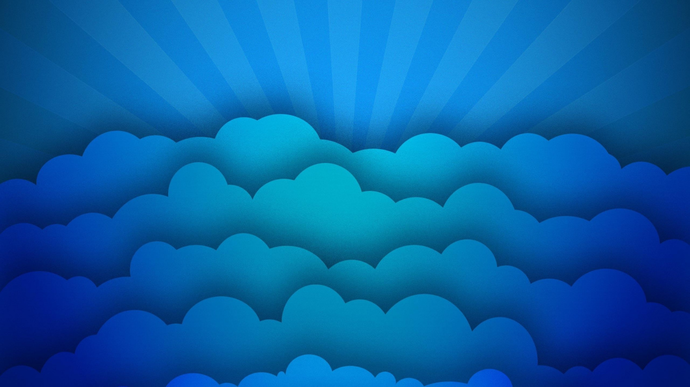 Ilustración Abstracta Azul y Morado. Wallpaper in 1366x768 Resolution