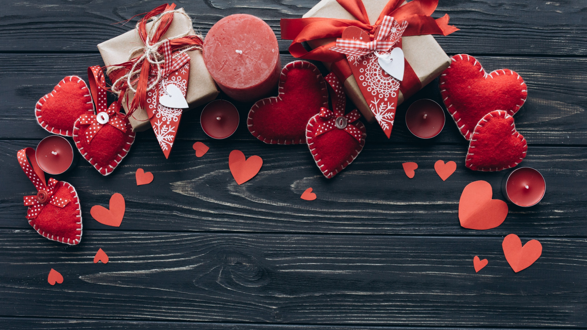 Valentines Day, Gift, Petal, Strawberries, Love. Wallpaper in 1920x1080 Resolution