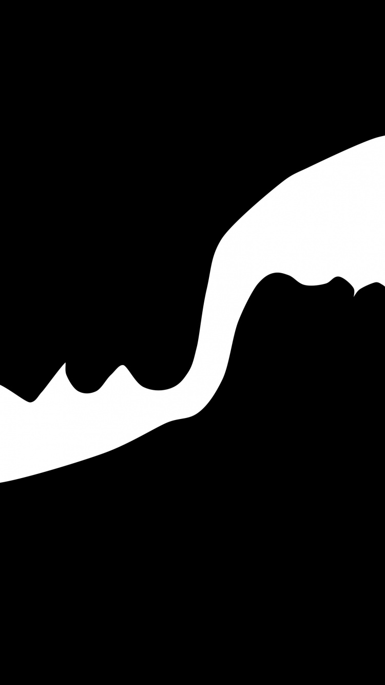 Firmenzeichen, Silhouette, Schwarz Und Weiß, Leidenschaft, Schwarz. Wallpaper in 750x1334 Resolution