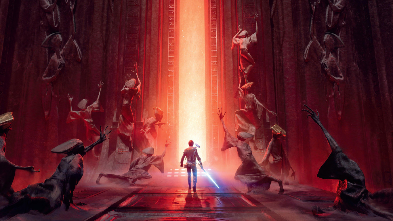 Star Wars Jedi Fallen Order, Juego de Pc, Etapa, Teatral Paisaje, Escena. Wallpaper in 1366x768 Resolution