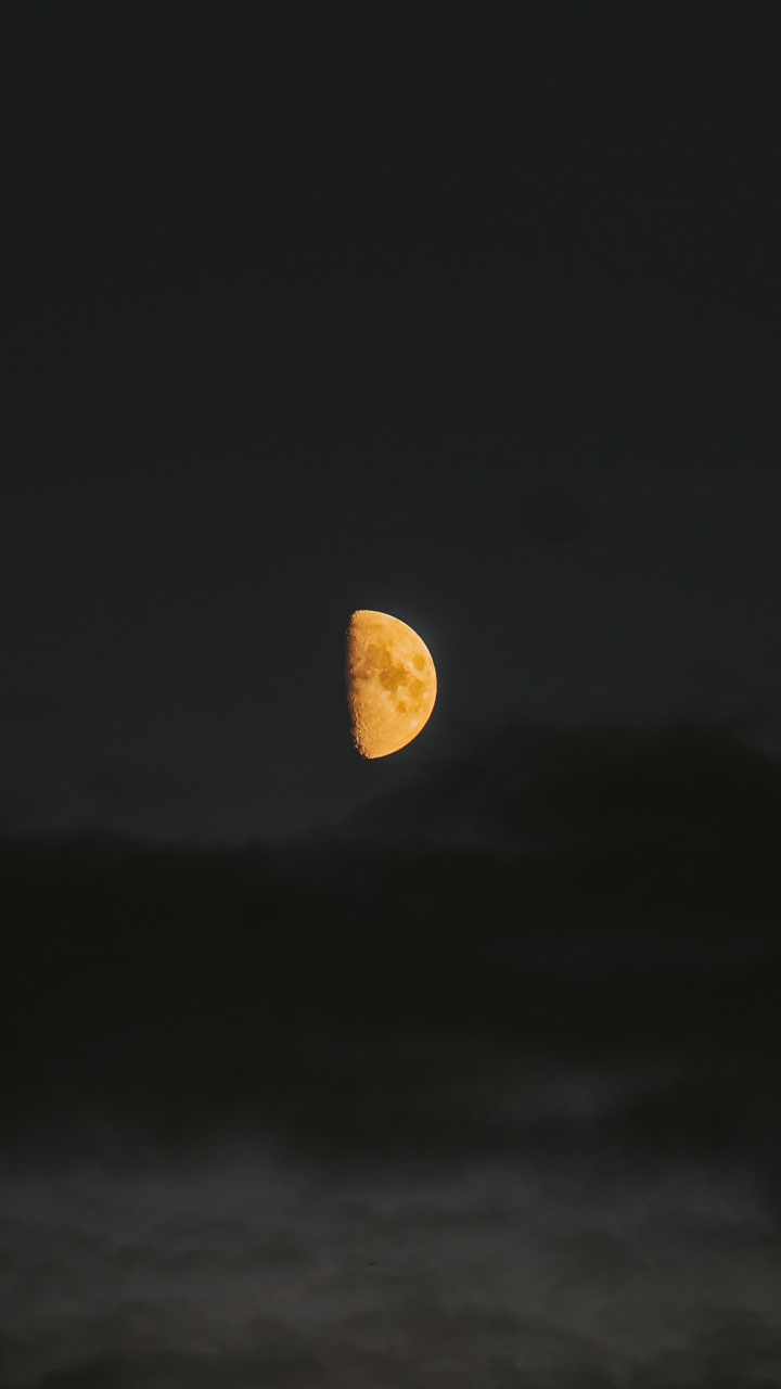 Luna Llena en el Cielo. Wallpaper in 720x1280 Resolution