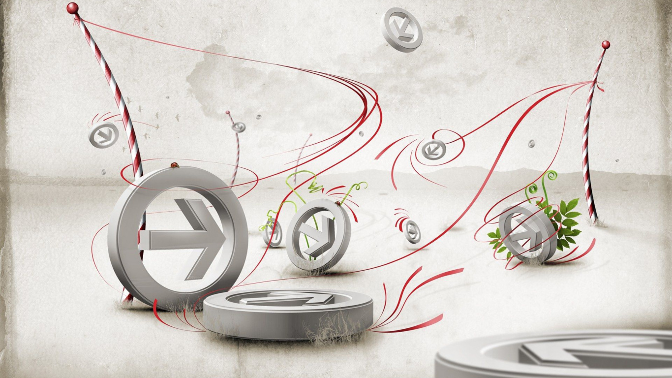 Appareil Rond Noir et Rouge. Wallpaper in 1366x768 Resolution