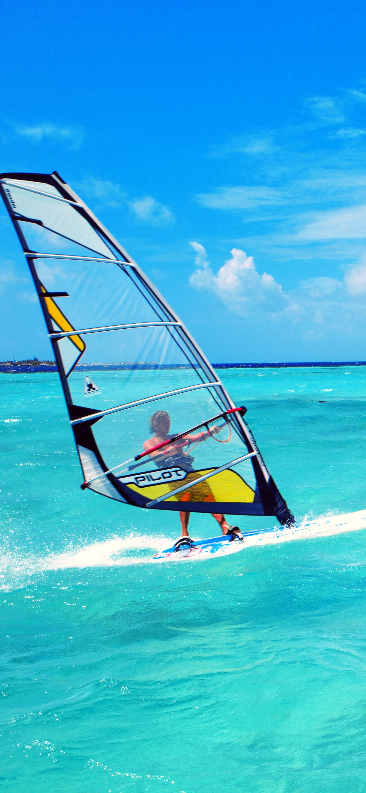 帆板, 大海, 表面的水上运动, Boardsport, 液晶电视 壁纸 1242x2688 允许