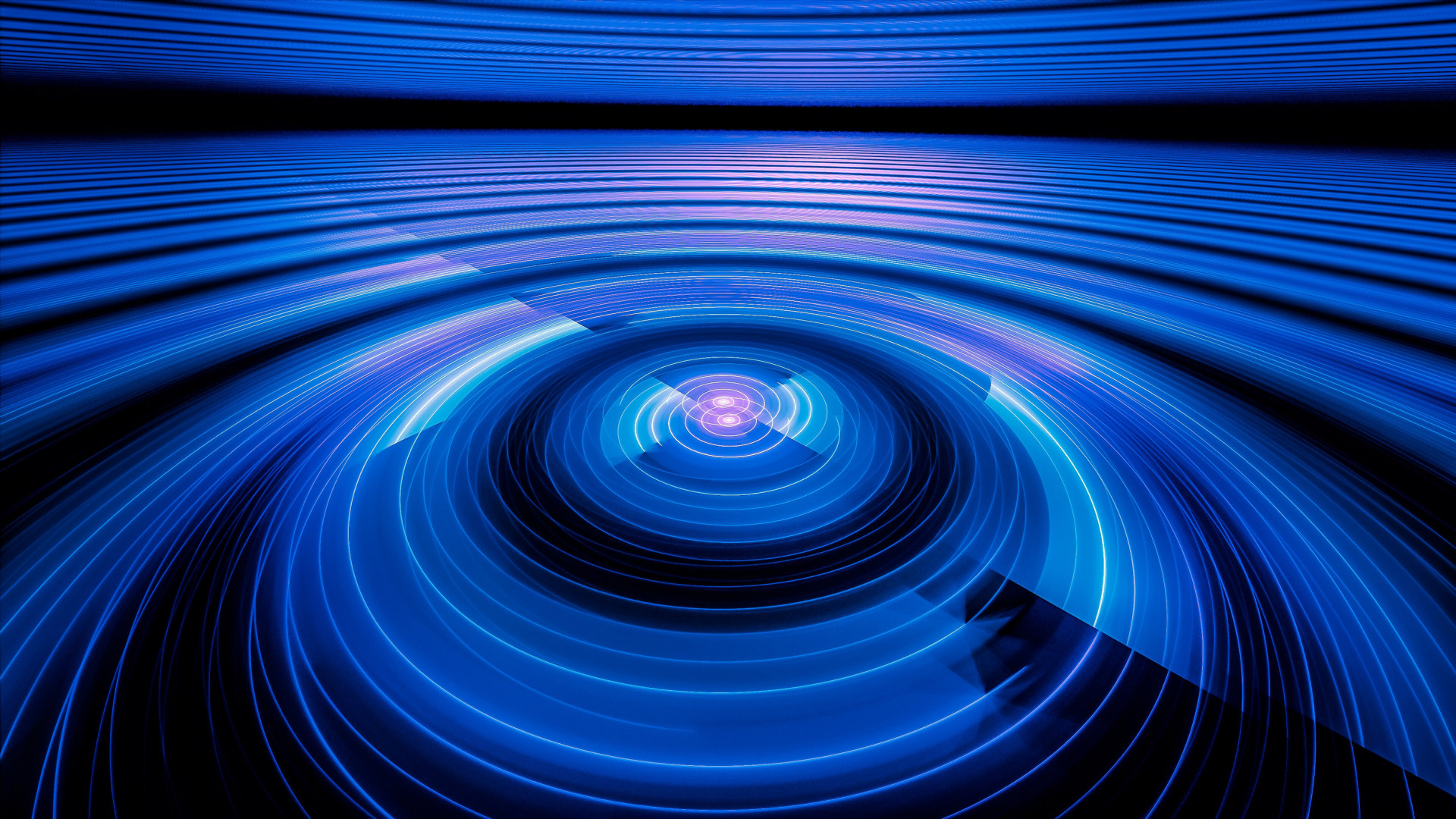 Ilustración Espiral Azul y Blanco. Wallpaper in 1920x1080 Resolution