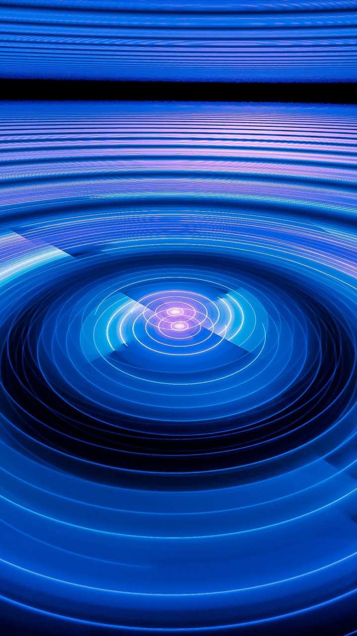 Blue and White Spiral Illustration. Wallpaper in 720x1280 Resolution