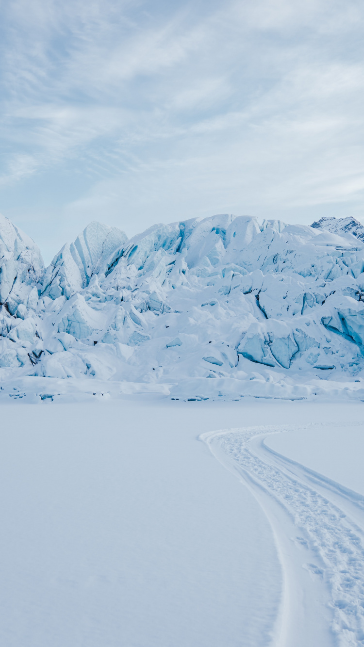 Hiver, la Couverture de L'album, Neige, Pente, Paysage Naturel. Wallpaper in 750x1334 Resolution