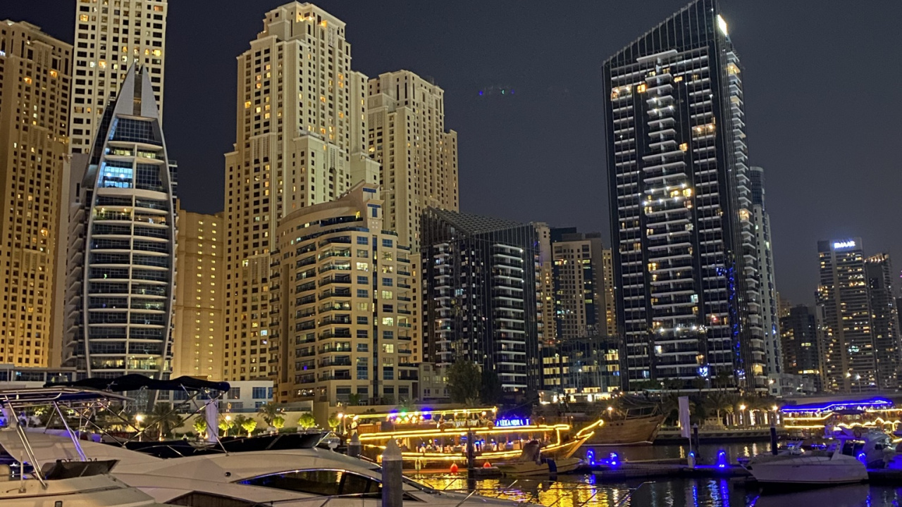 Dubai, Dubai Marina, Stadtlandschaften, Tower Block, Metropole. Wallpaper in 1280x720 Resolution