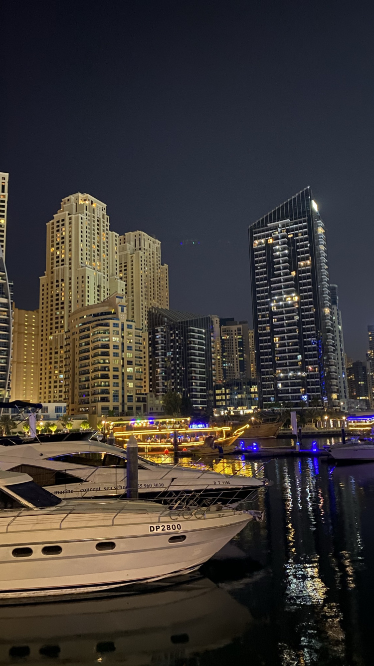 Dubai, Dubai Marina, Stadtlandschaften, Tower Block, Metropole. Wallpaper in 750x1334 Resolution