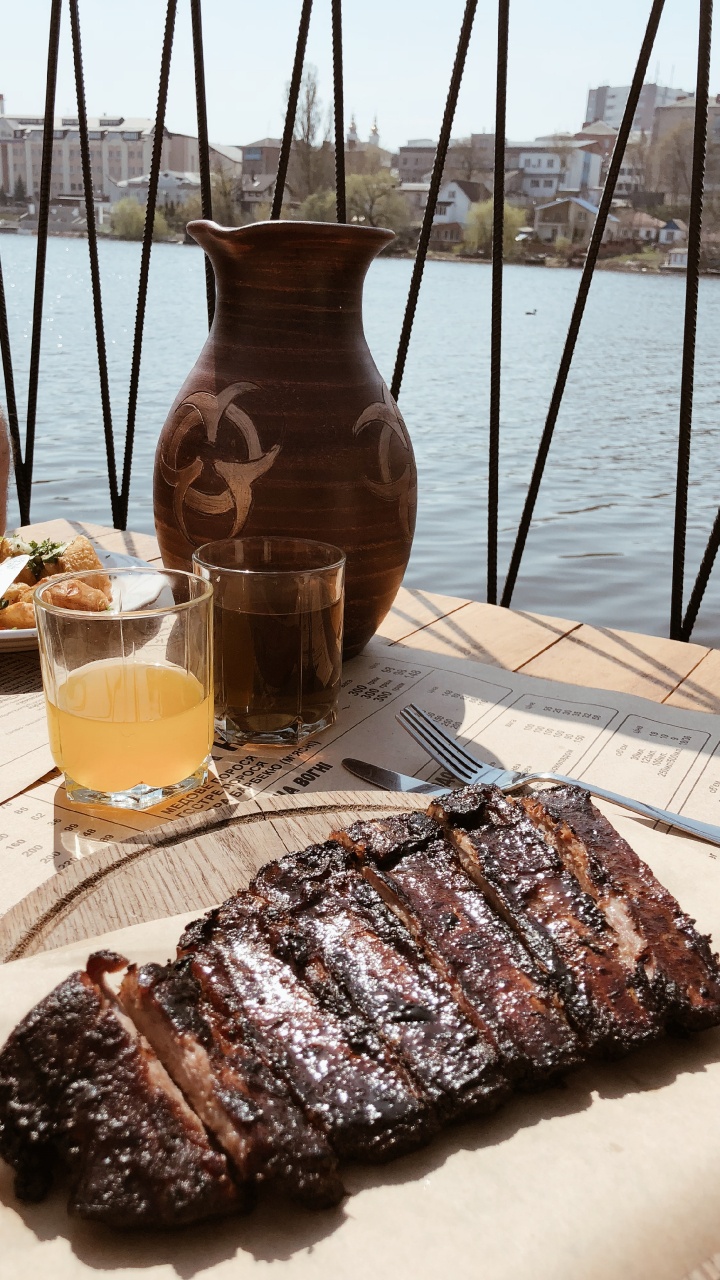 Steak, Barbecue, Griller, Aliment, Boeuf. Wallpaper in 720x1280 Resolution