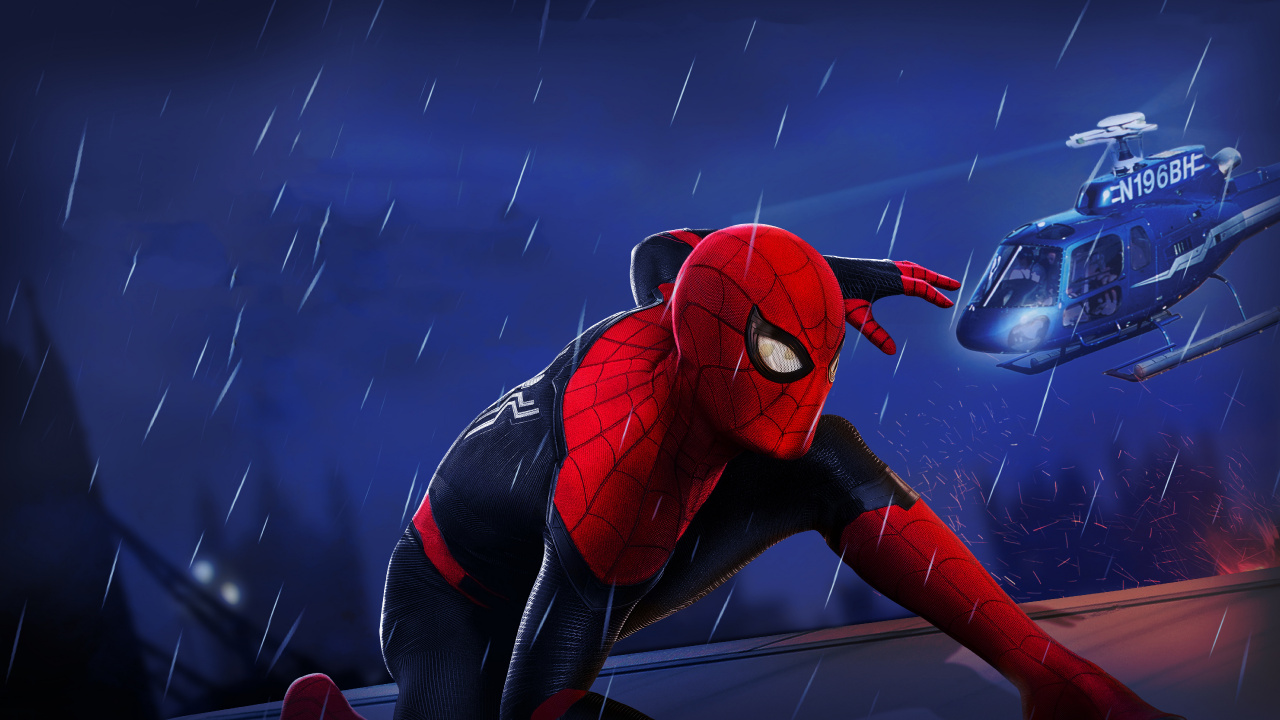 Red and Black Spider Man. Wallpaper in 1280x720 Resolution