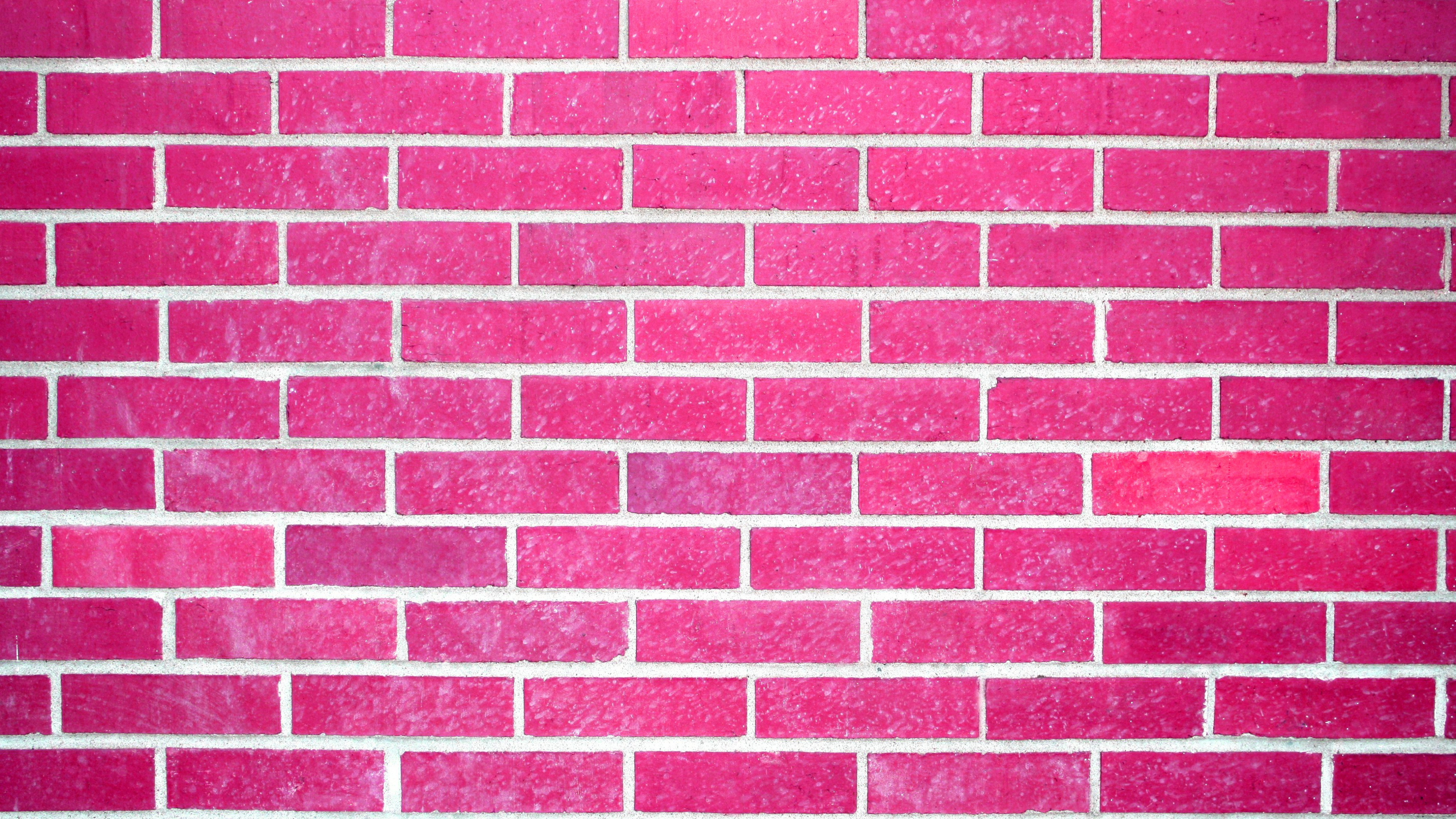 Red and White Brick Wall. Wallpaper in 3840x2160 Resolution