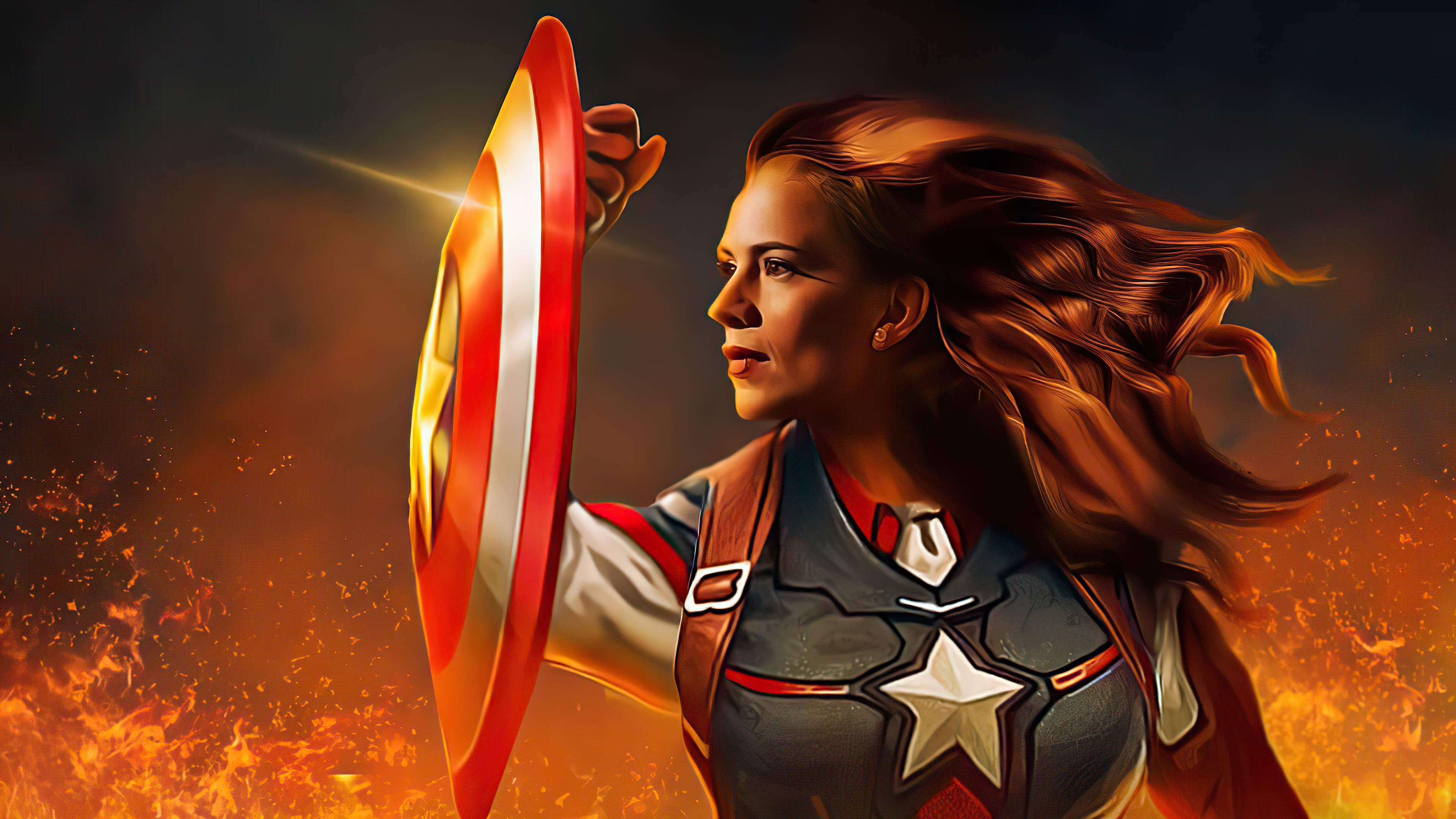 Wallpaper What If, Peggy Carter, Hayley Atwell, Captain America, Marvel  Cinematic Universe, Background - Download Free Image