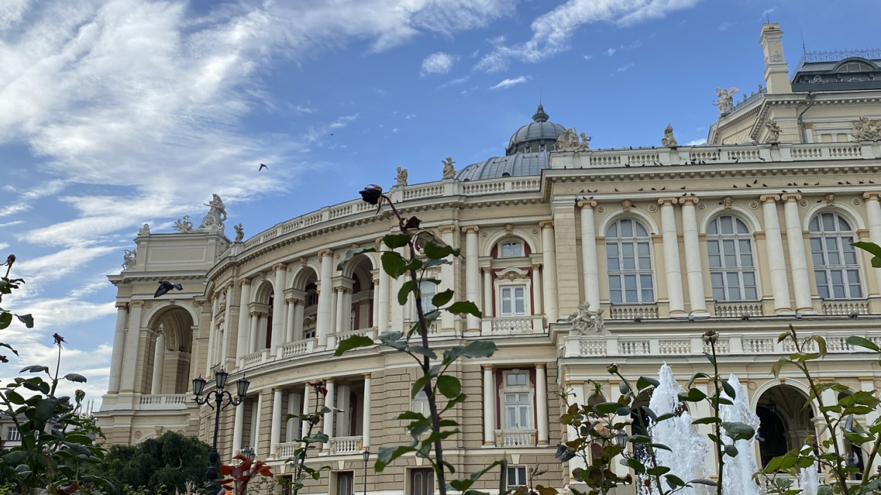Odessa Opera, Window, Cloud, Architecture, Building. Wallpaper in 1280x720 Resolution
