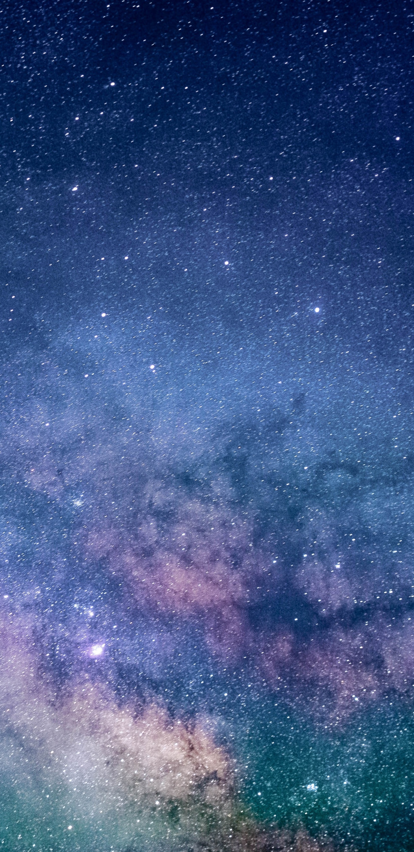 Blue and Purple Sky With Stars. Wallpaper in 1440x2960 Resolution