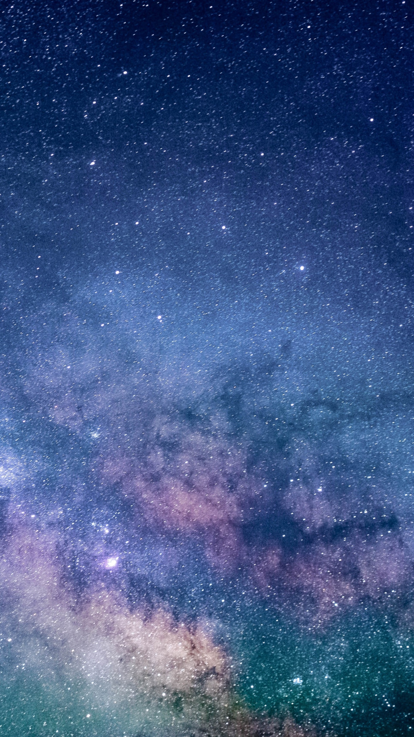 Ciel Bleu et Violet Avec Des Étoiles. Wallpaper in 1440x2560 Resolution