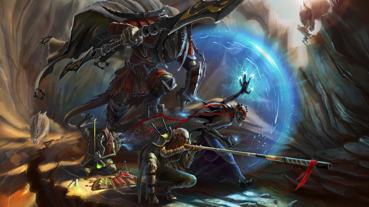 Homme en Costume Noir et Blanc Tenant un Arc Rouge et Bleu. Wallpaper in 1280x720 Resolution