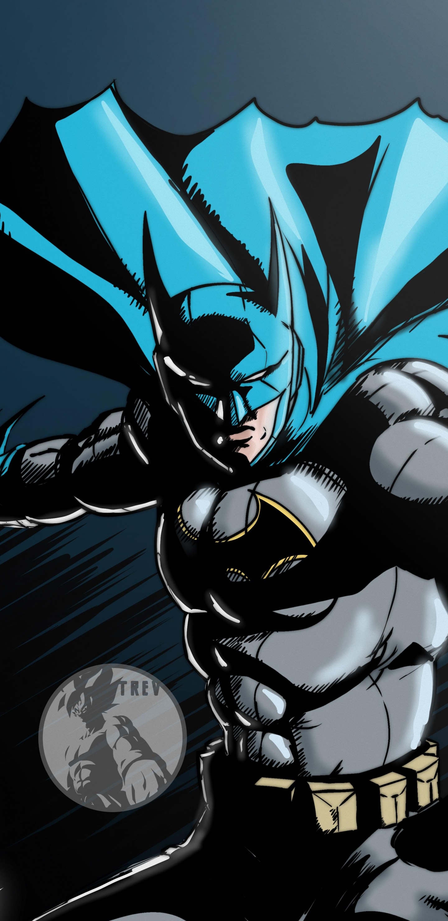 Personnage D'anime Masculin Aux Cheveux Noirs. Wallpaper in 1440x2960 Resolution