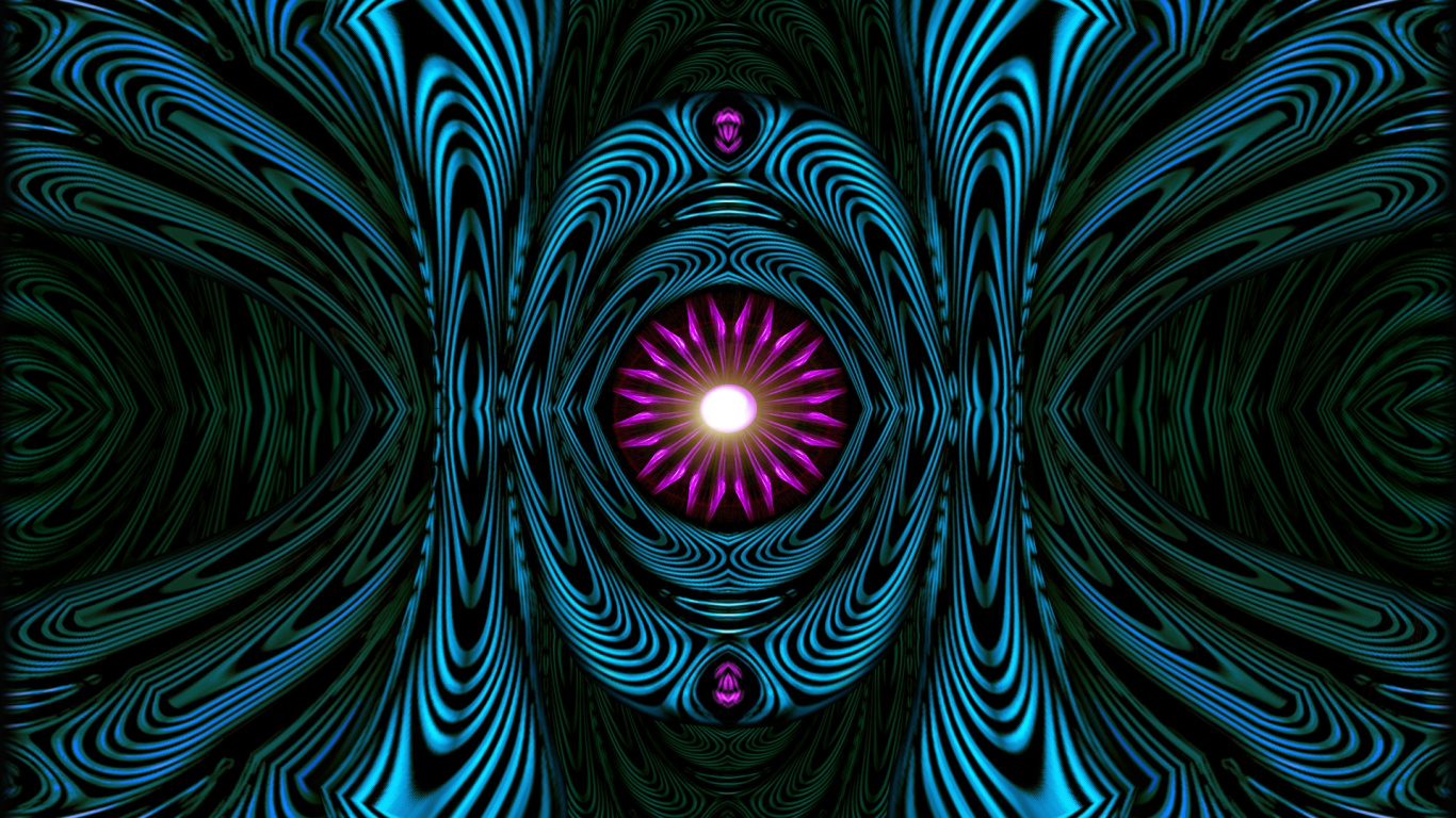 对称, 分形, 分形技术, 迷幻术, 圆圈 壁纸 1366x768 允许