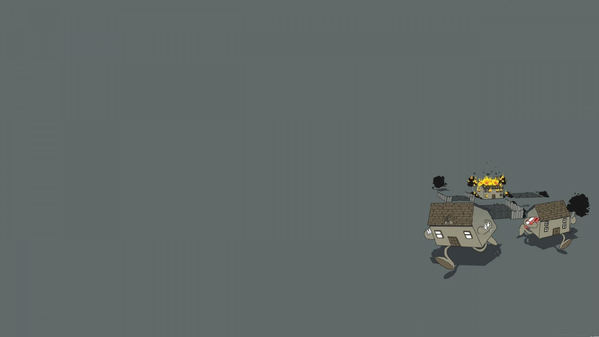 Illustration de Chat Noir et Blanc. Wallpaper in 1920x1080 Resolution