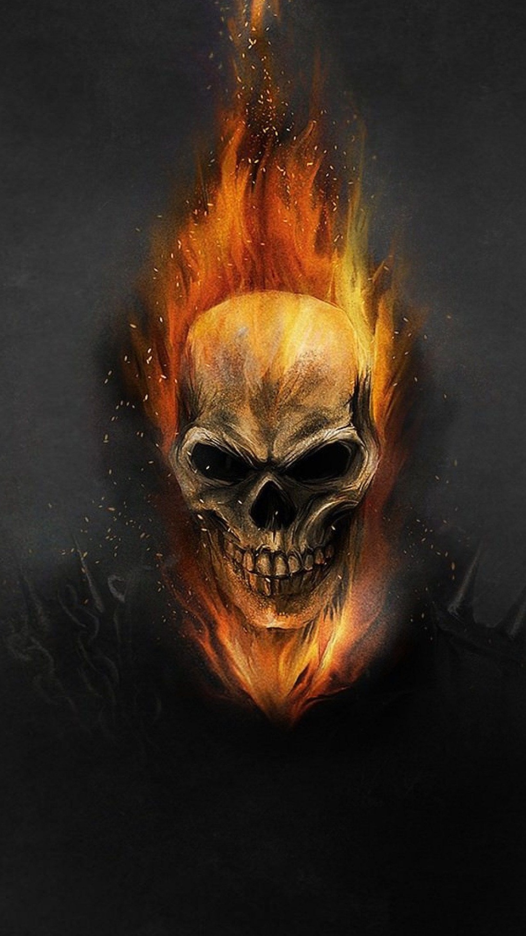 Ghost Rider, Kunst, Fledermaus, Holz, Tierwelt. Wallpaper in 1080x1920 Resolution