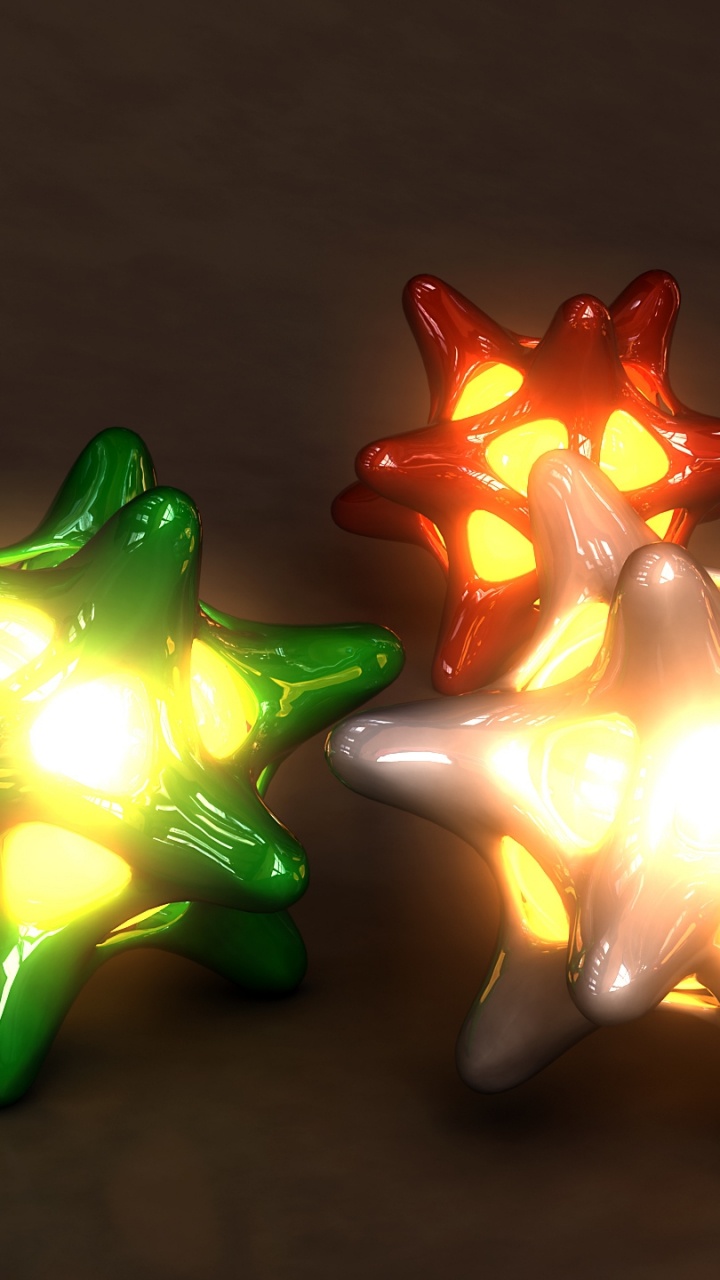 White and Pink Star Ornament. Wallpaper in 720x1280 Resolution