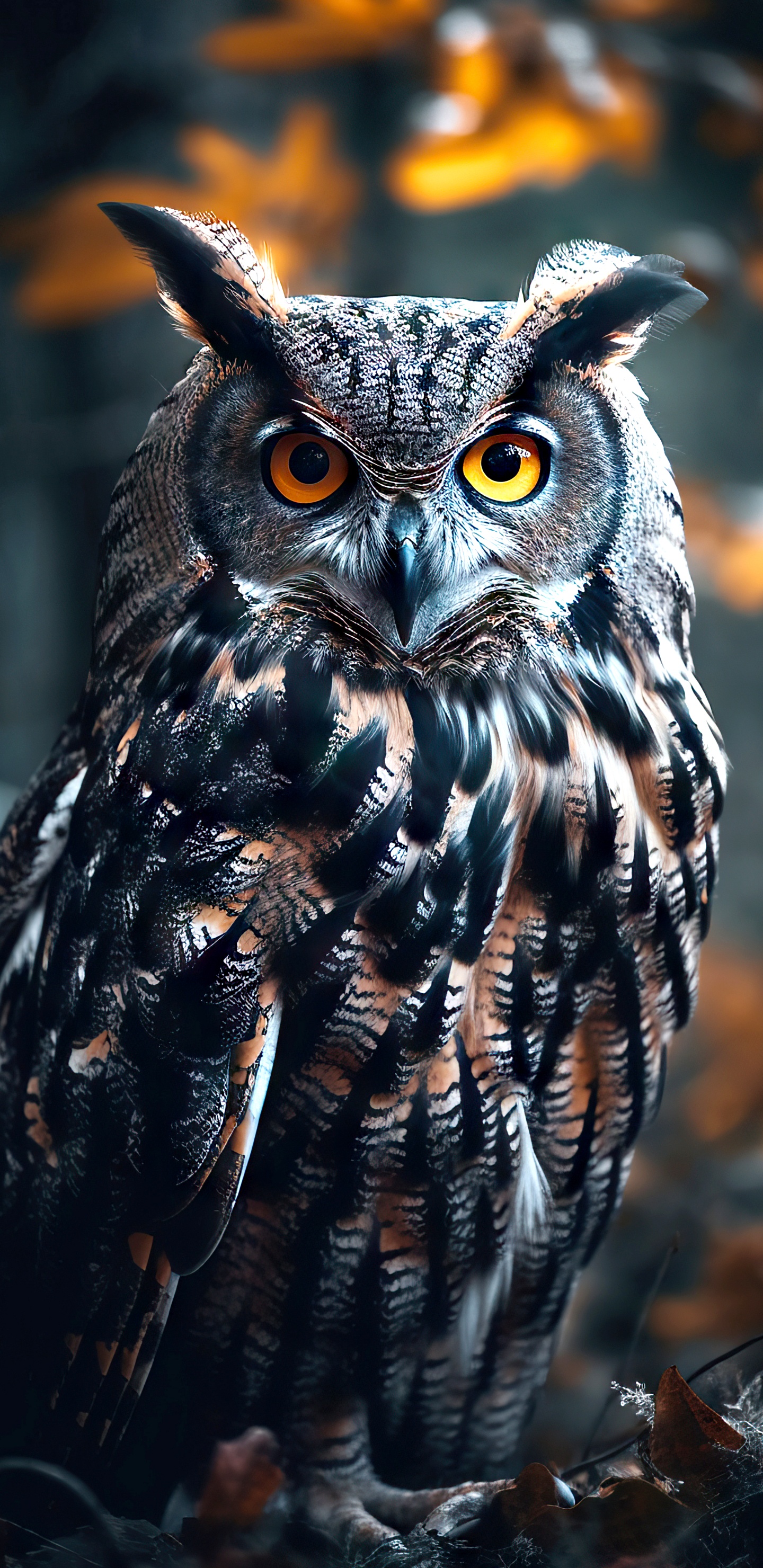 Hibou, L'est Chouette Effraie, Ouest de la Chouette Effraie, Grand-duc D'amérique, Oiseau. Wallpaper in 1440x2960 Resolution