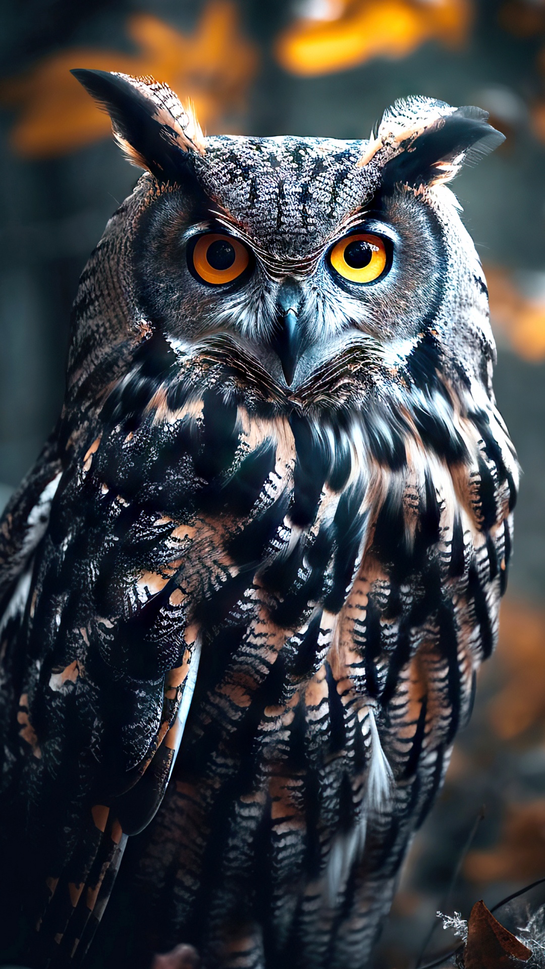 Oriental Screech Owl, Occidental Screech Owl, Búho, Ave, Luz. Wallpaper in 1080x1920 Resolution
