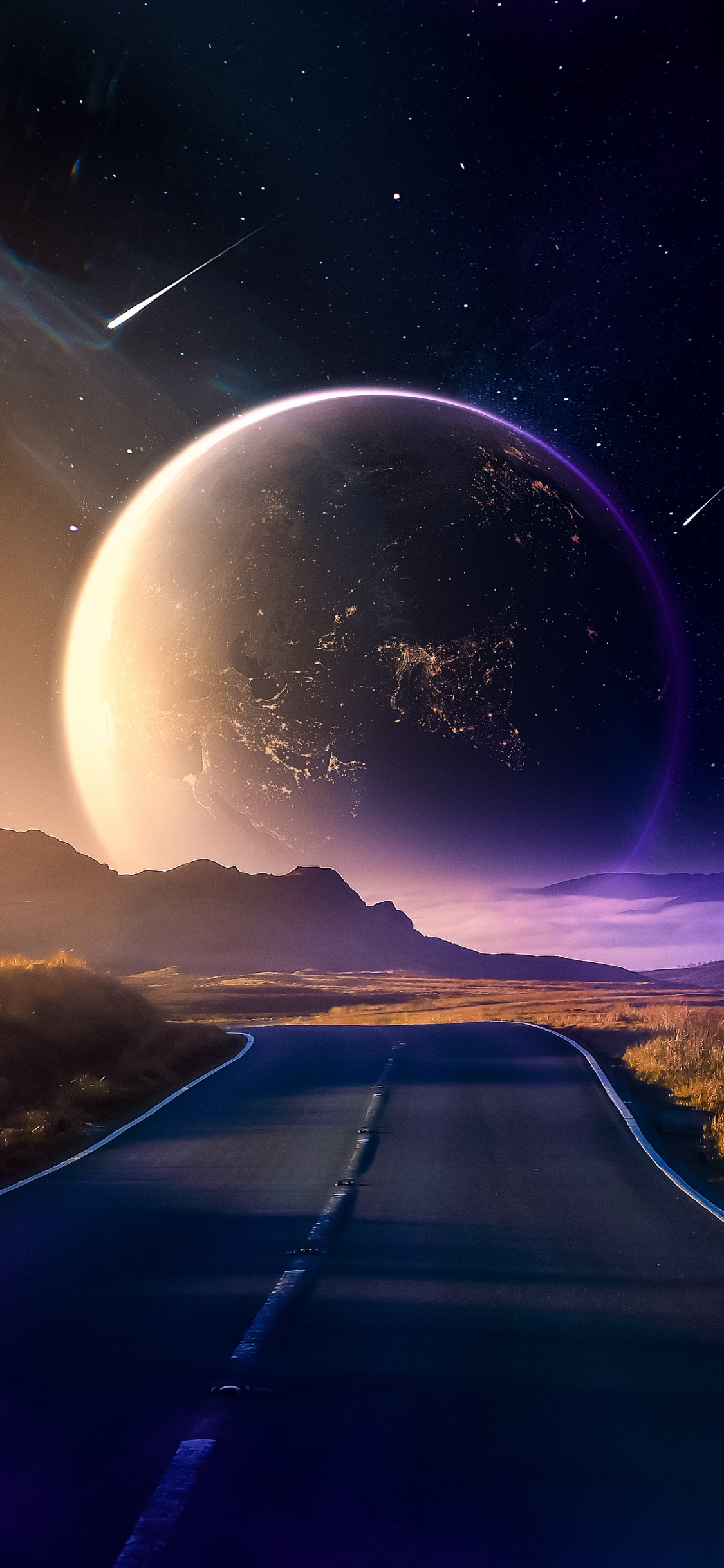 Terre, Galaxie, Planète, Atmosphère, la Journée. Wallpaper in 1125x2436 Resolution