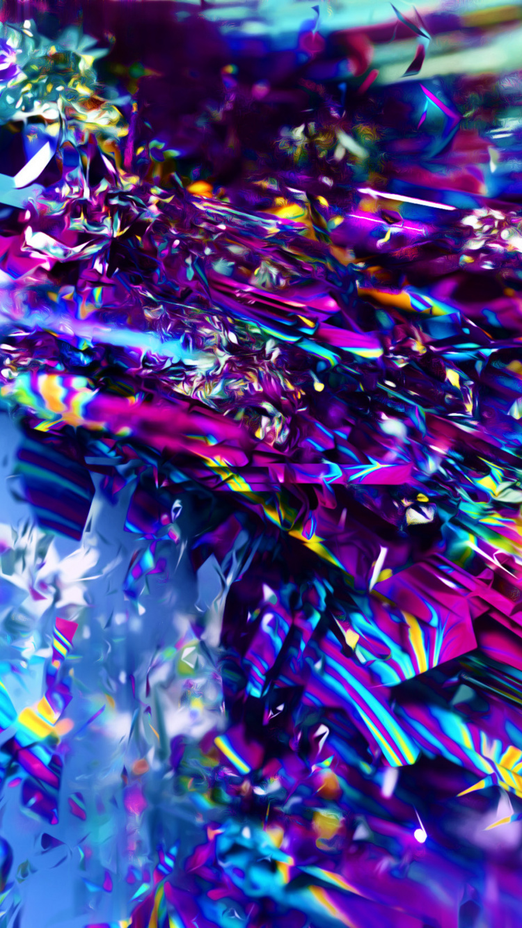 Purple Green and Yellow Lights. Wallpaper in 750x1334 Resolution