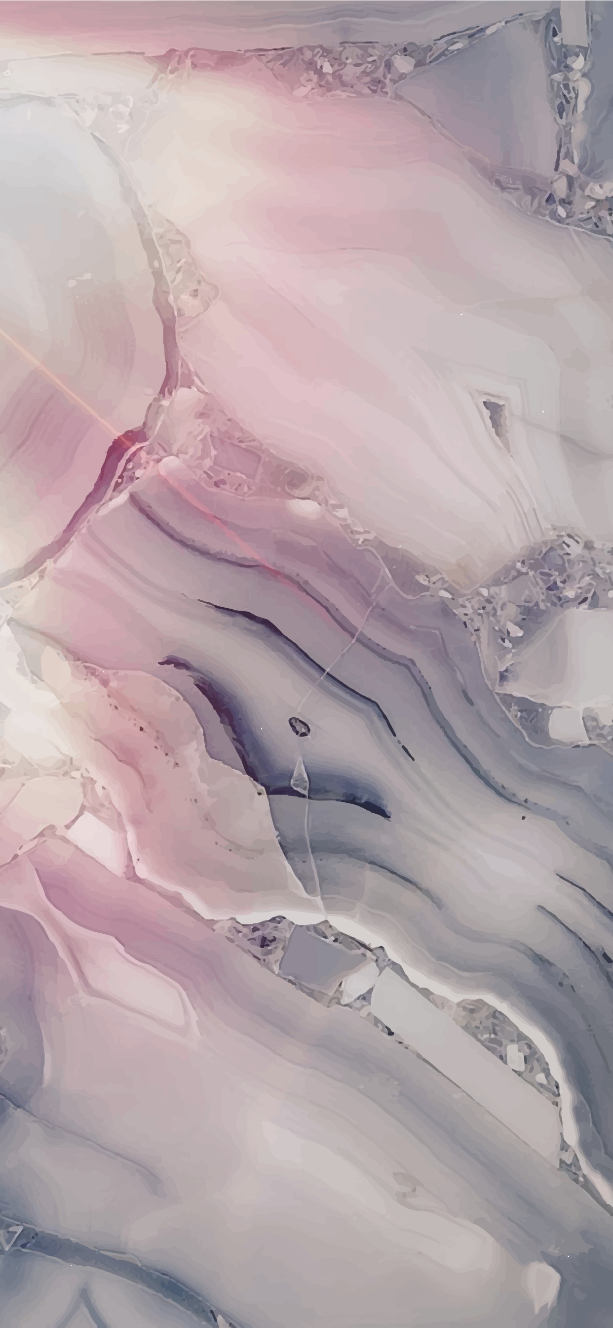 Peinture Abstraite Violette et Blanche. Wallpaper in 1242x2688 Resolution