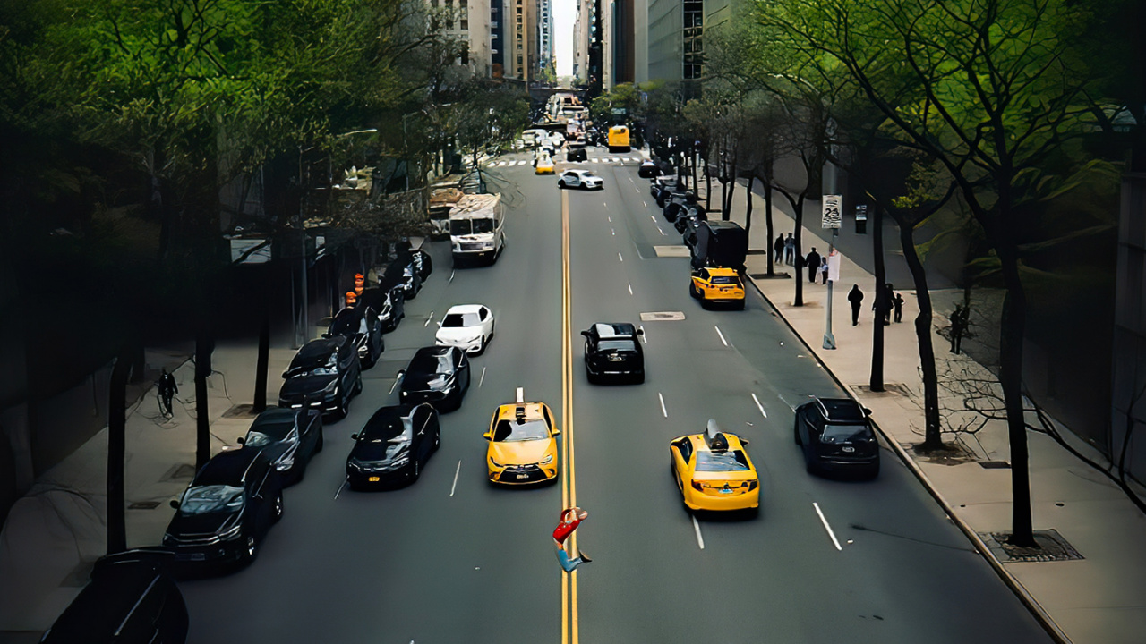 City Car, Cars, Building, Skyscraper, Automotive Lighting. Wallpaper in 1280x720 Resolution