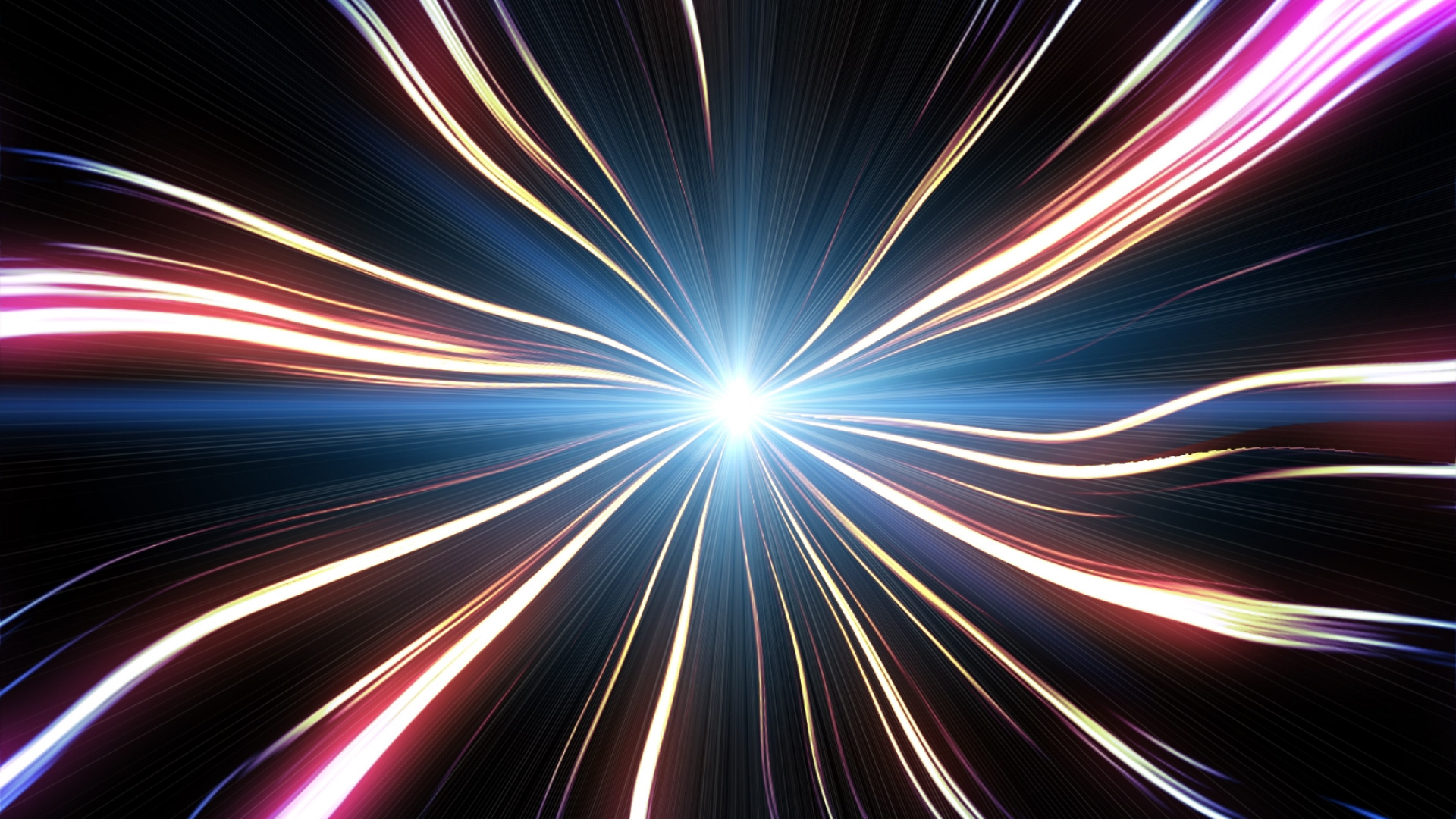 Blue and White Light in Time Lapse. Wallpaper in 1920x1080 Resolution