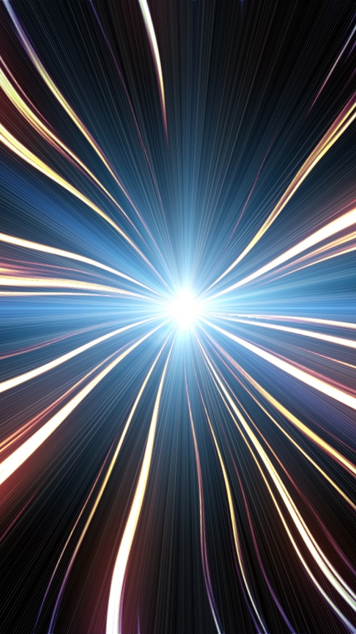 Blaues Und Weißes Licht im Zeitraffer. Wallpaper in 720x1280 Resolution