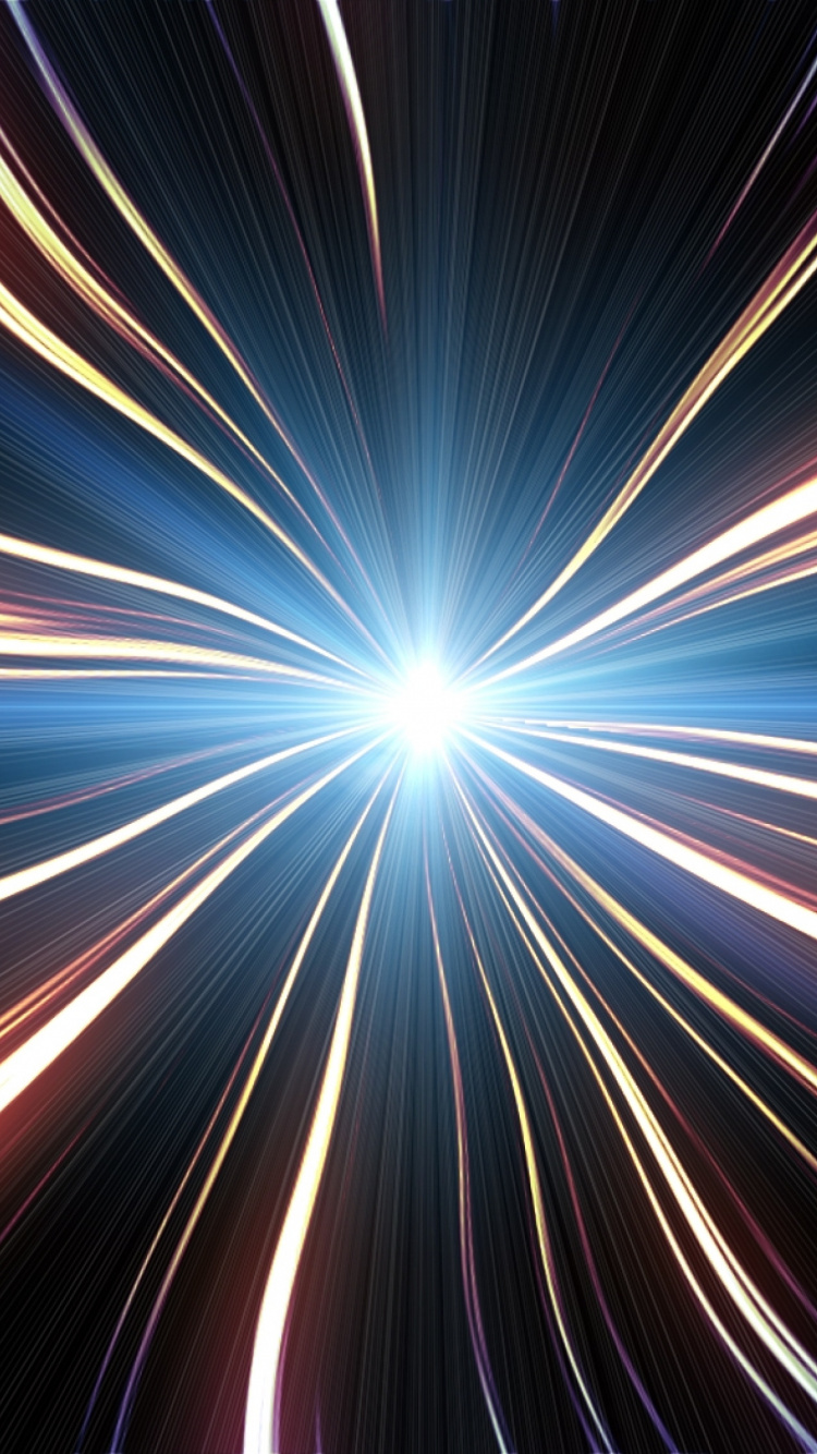 Luz Azul y Blanca en Lapso de Tiempo. Wallpaper in 750x1334 Resolution