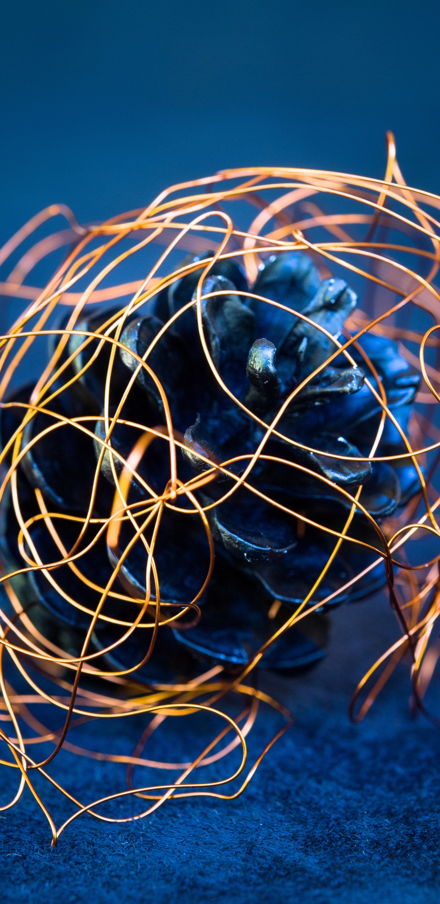 Eau, Art, Podcast, Cercle, Blue. Wallpaper in 1440x2960 Resolution