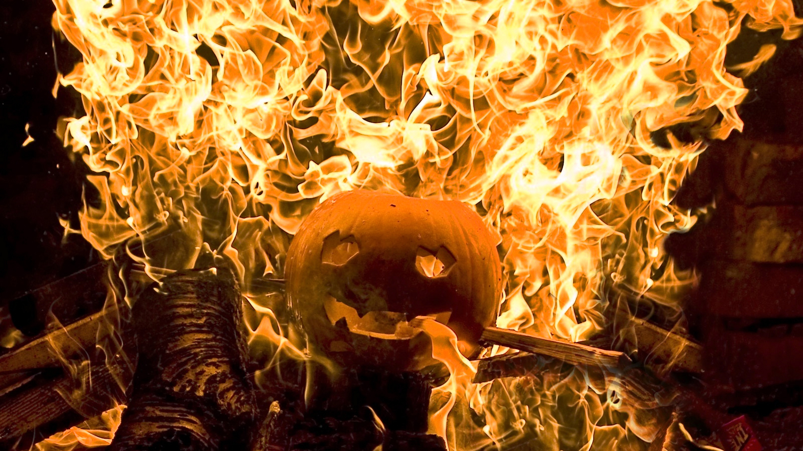 Flamme, Feuer, Hitze, Microsoft Windows, Windows 10. Wallpaper in 2560x1440 Resolution