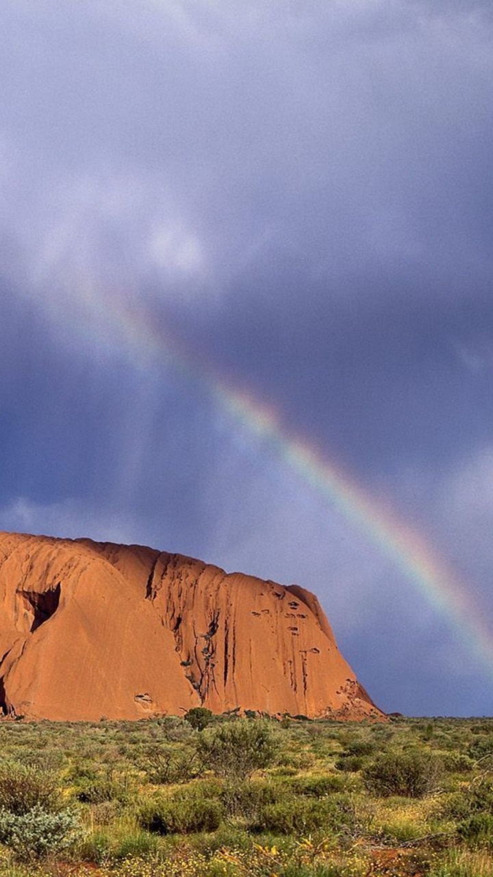 Brown Mountain Under Blue Sky During Daytime. Wallpaper in 720x1280 Resolution