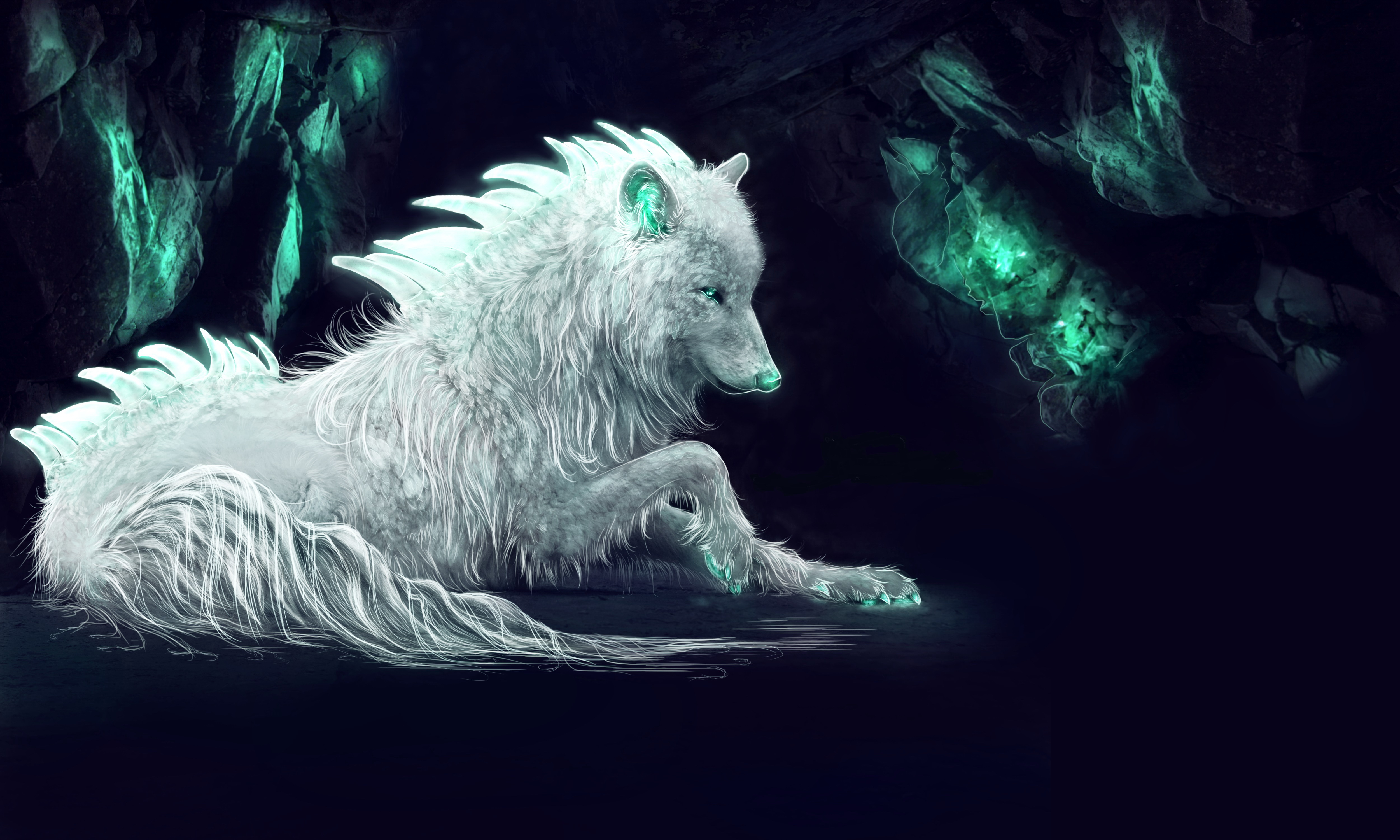 White Wolf: Thế giới của White Wolf chắc chắn sẽ làm bạn say mê với những sinh vật siêu nhiên đầy bí ẩn. Hình ảnh này sẽ mang đến cho bạn cái nhìn khác về loài sói trắng và mở ra cho bạn một thế giới đầy phép thuật và phiêu lưu.