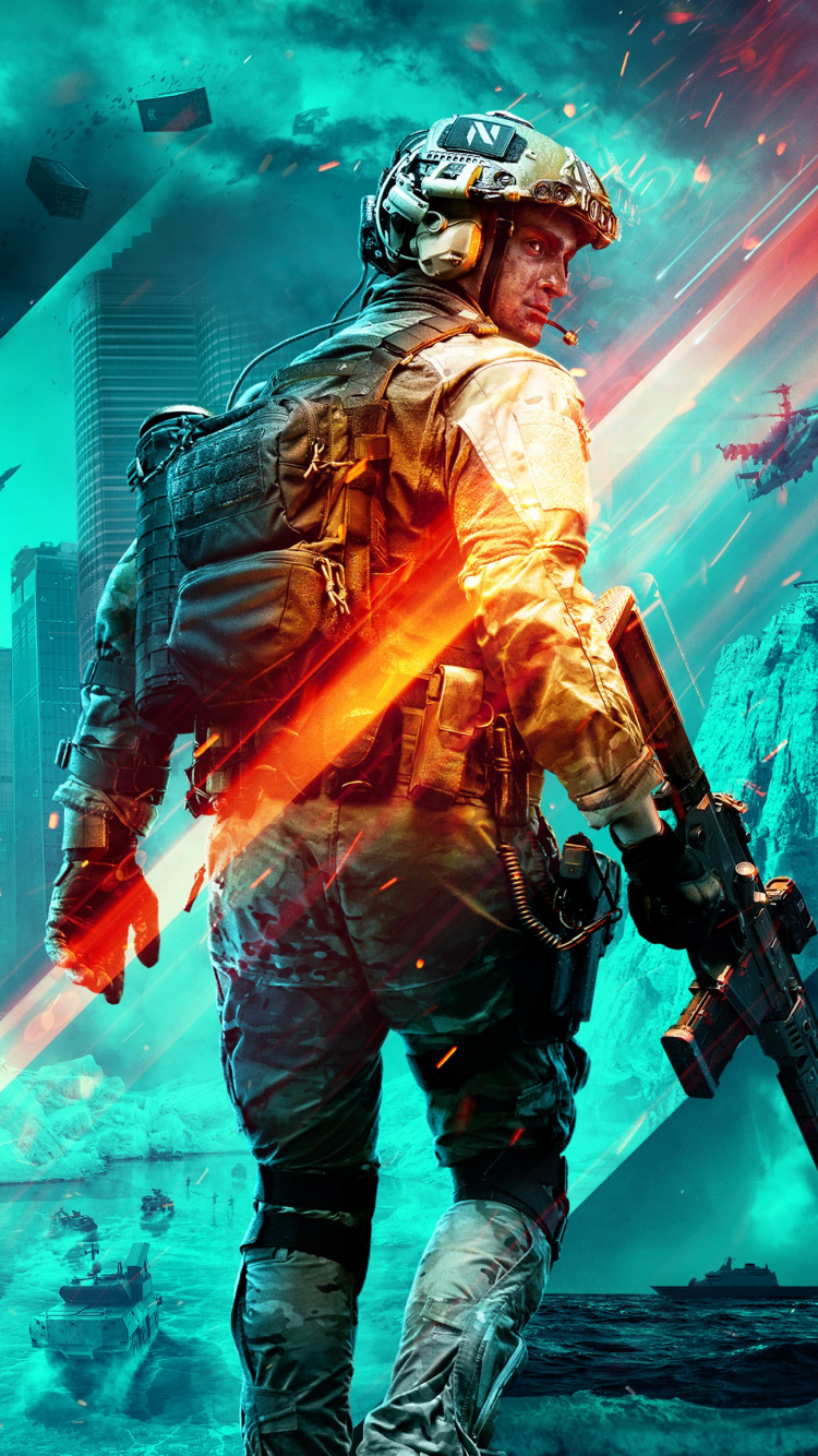Battlefield 2042, Xbox One, Electronic Arts, Dice, Shooter Game. Wallpaper in 750x1334 Resolution