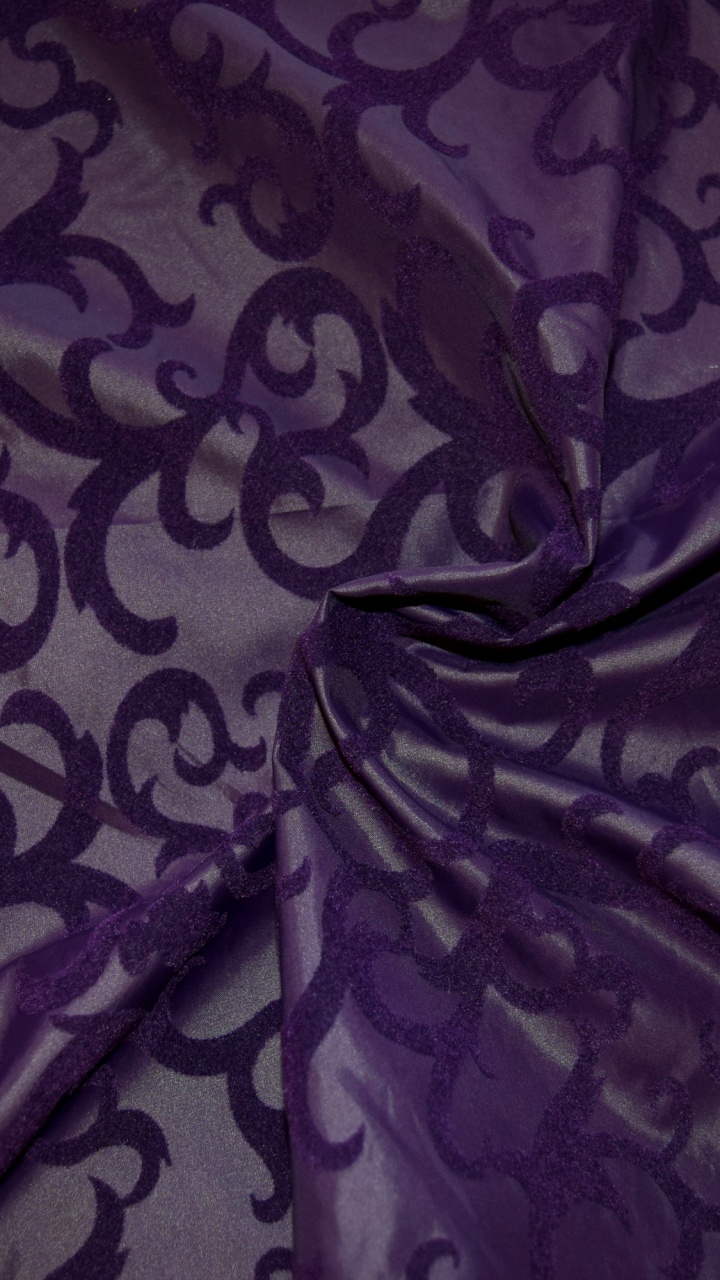Textil Floral Morado y Blanco. Wallpaper in 720x1280 Resolution