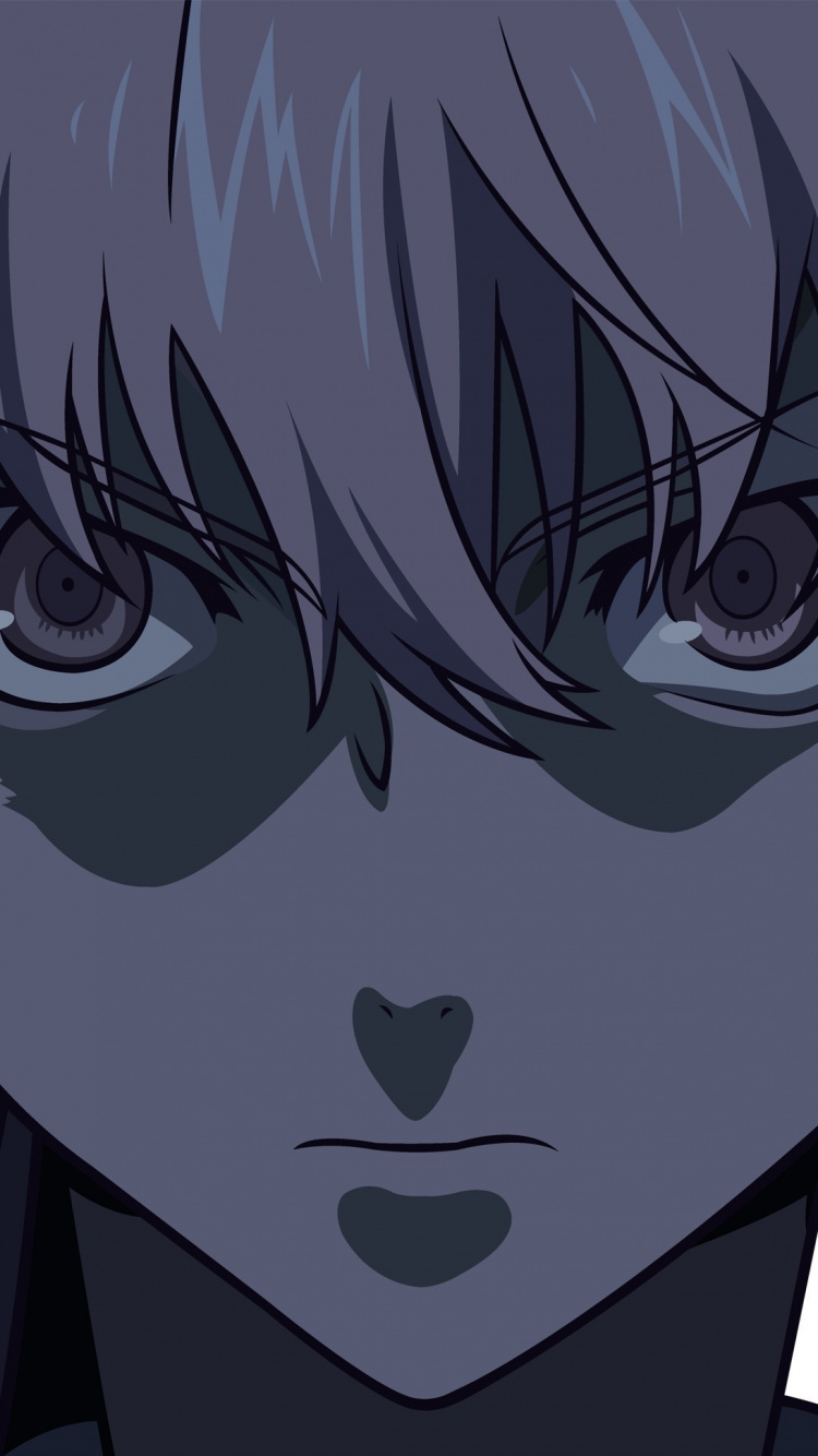 Blue Haired Male Anime Character. Wallpaper in 750x1334 Resolution