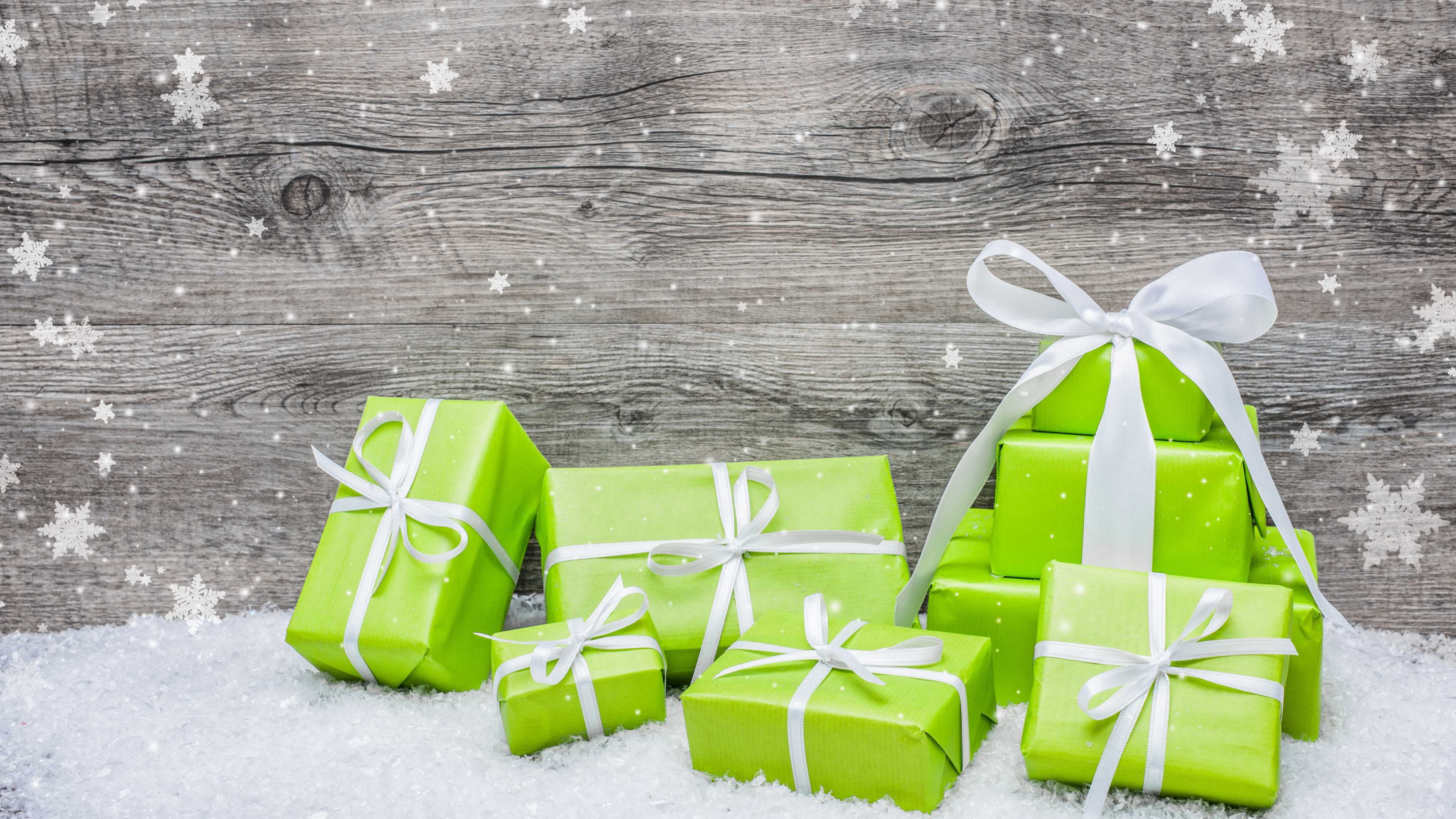 Green, Present, Ribbon, Wedding Favors, Gift Wrapping. Wallpaper in 3840x2160 Resolution